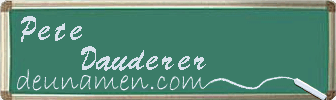 Pete Dauderer Visitenkarte